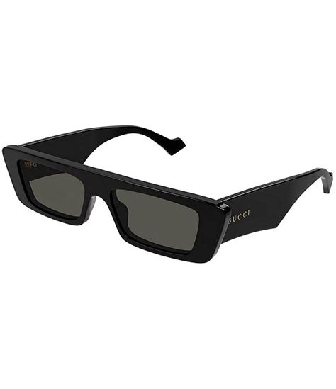 gucci rectangle sunglasses men's|gucci unisex fashion 54mm sunglasses.